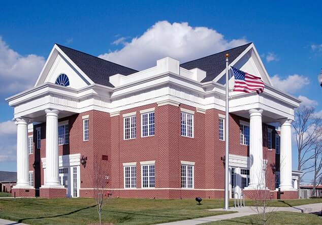 commercially cleaned government building