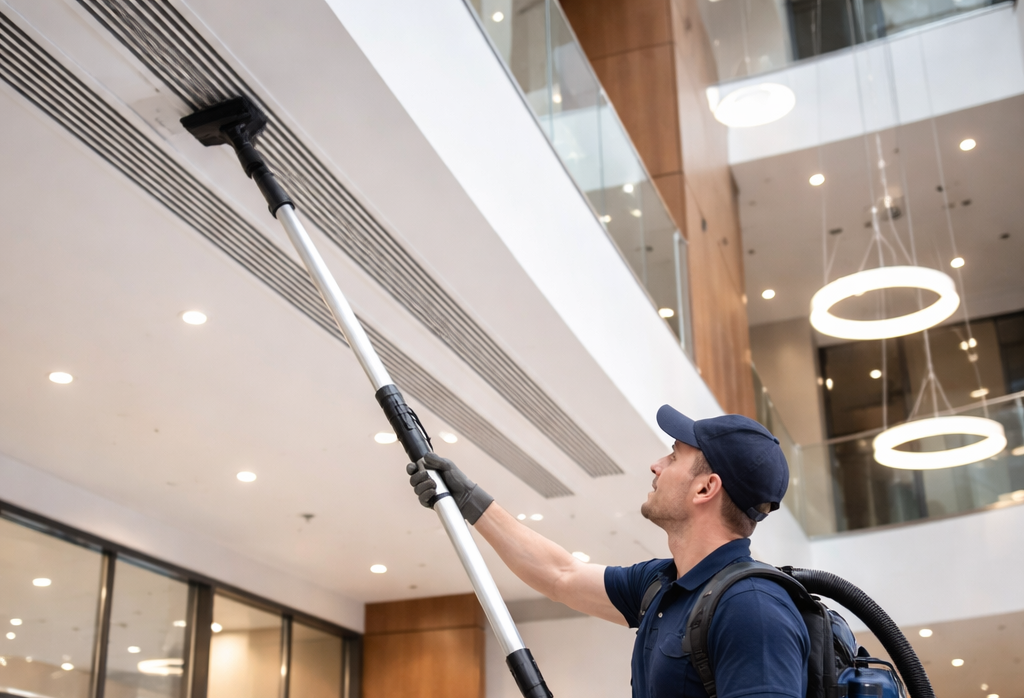 high ceiling vacuuming